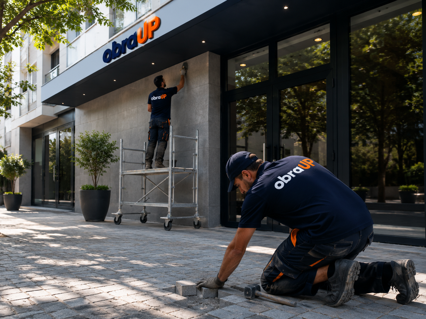 Trabalho exterior realizado pela equipa obraUP