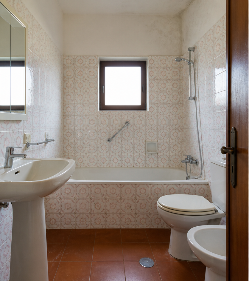 Casa de banho antes da remodelação