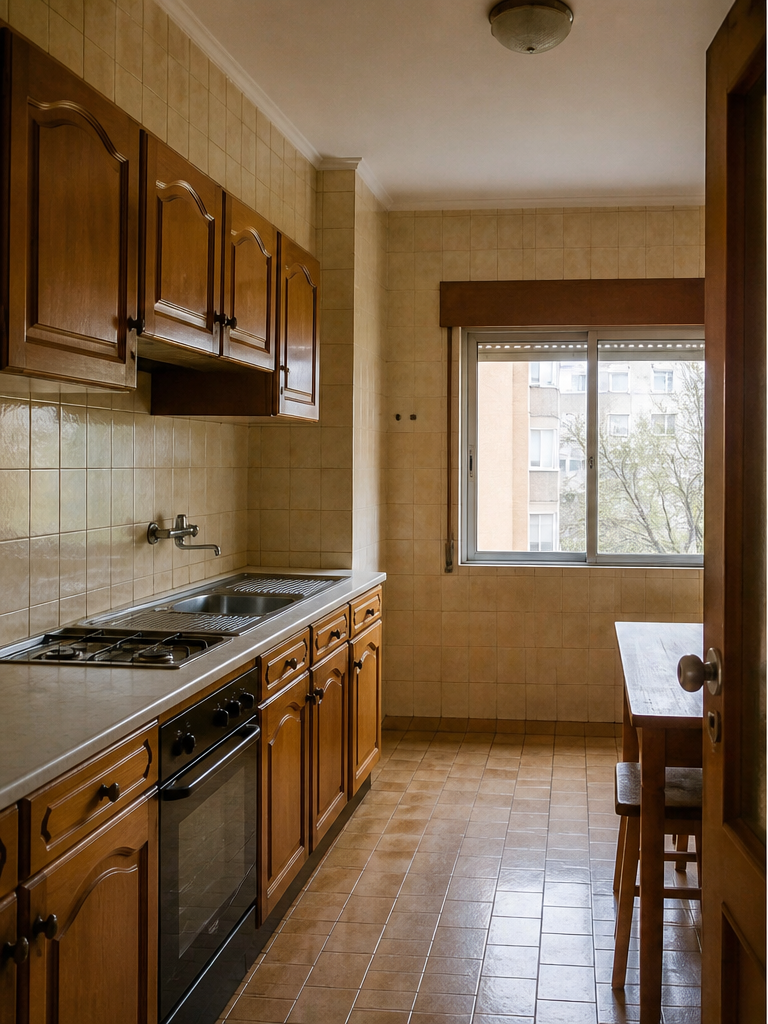 Cozinha antes da remodelação obraUP